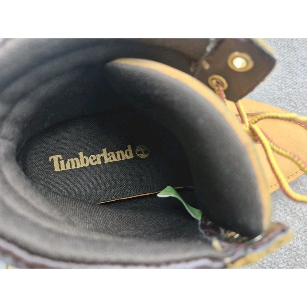 Timberland Oakwell Boots Men's Sz US 8.5M Leather 7-Eye Moc Lace Up Tan Ankle